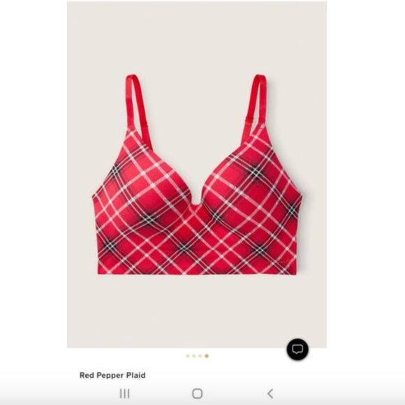 NWT PINK Victoria Secret Loungin Wireless Push-Up Bra - M NWT - Picture 7 of 13